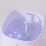 3L USB Pet Cat Automatic Smart Drinker Water Fountain With LED Light-Wiggleez-White With Lamp-Wiggleez