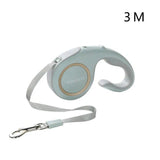 3M 5M Dog Retractable Traction Automatic Rope Dog Leash Harness Belt Small Medium Dogs-Wiggleez-3M Light Green-Wiggleez