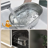 3.2L Stainless Steel Auto Smart Motion Sensor Cat Dog Water Dispenser-Stainless Steel Automatic Cat Water Fountain-Wiggleez-Stainless Steel Fountain-Wiggleez