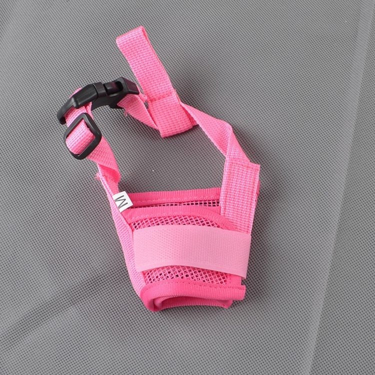 Adjustable Anti Barking Anti Chewing Dog Muzzle-Wiggleez-Pink-S-Wiggleez