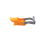 Adjustable Anti Barking Anti Chewing Silicone Duck Shape Dog Muzzle-Anti Barking Dog Muzzle-Wiggleez-Orange-S-Wiggleez