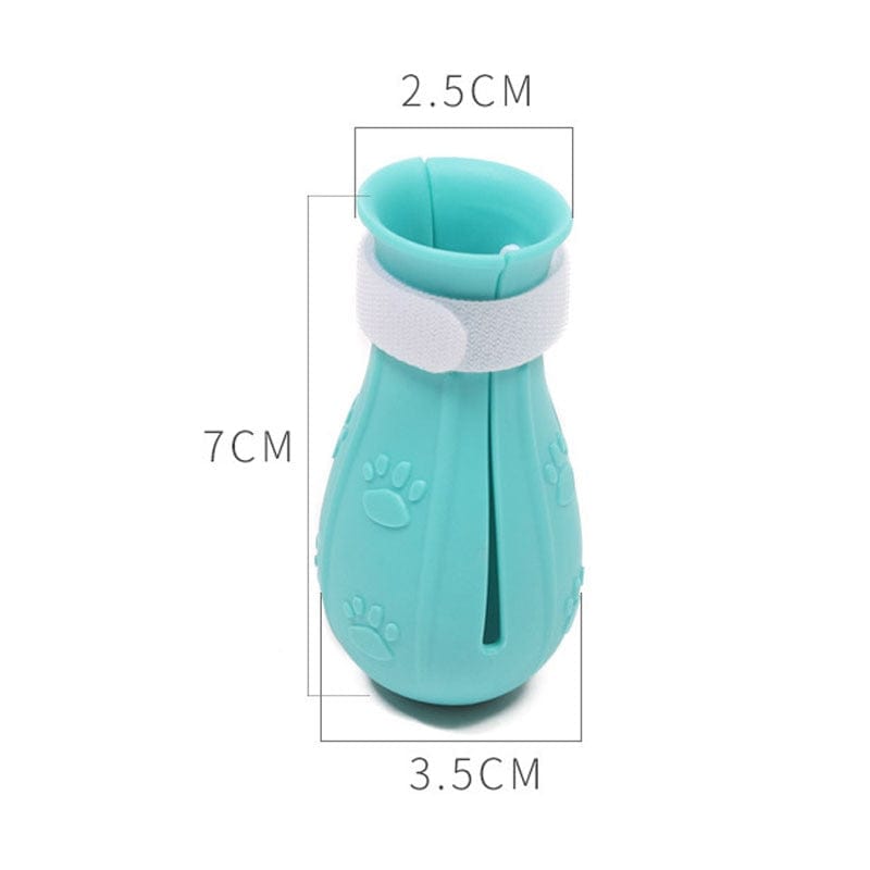 Adjustable Anti-Scratch Shoes for Cats-Wiggleez-Blue-Wiggleez