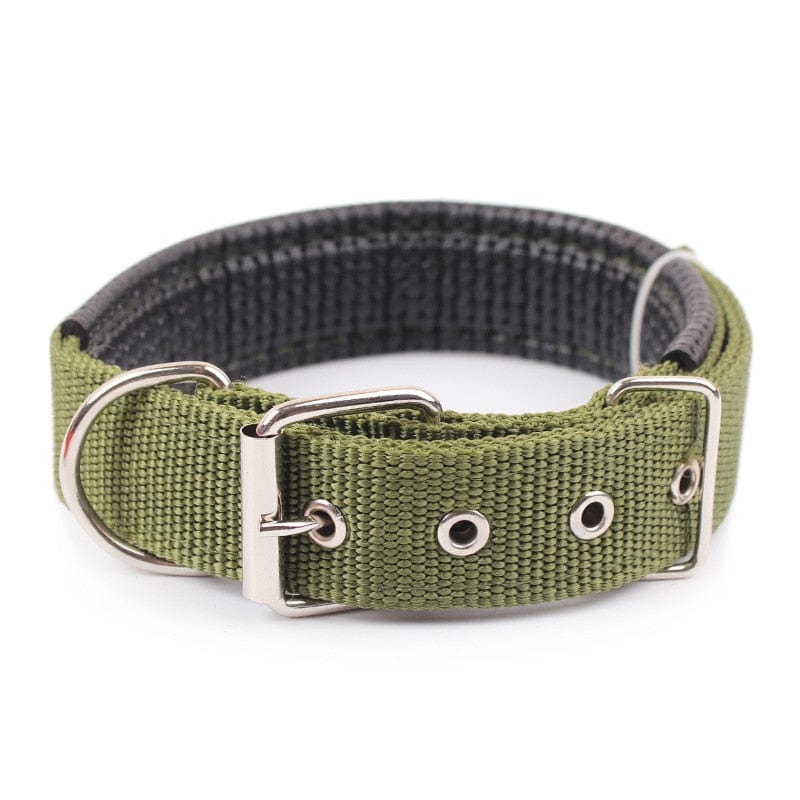 Adjustable Soft Pet Collars-Wiggleez-Army Green-S 1.5x45CM-Wiggleez