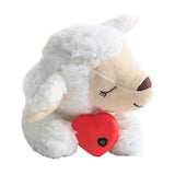 Anti Anxiety Plush Heartbeat Dog Behavioral Training Aid Toy-Wiggleez-White-Wiggleez