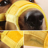 Anti Barking Adjustable Mesh Breathable Pet Mouth Muzzle-Wiggleez-grey-S-Wiggleez
