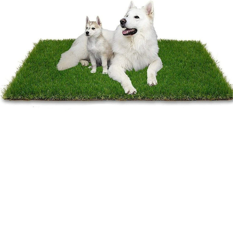 Artificial Waterproof Green Lawn Mat Turf for Dog Litter-Wiggleez-Green-16 x 24 In-Wiggleez