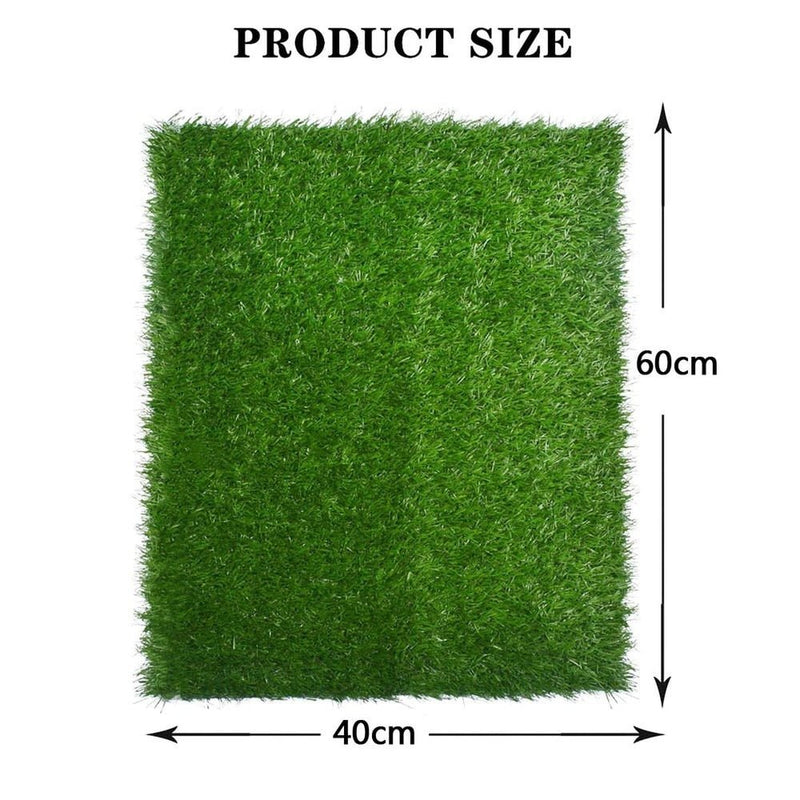 Artificial Waterproof Green Lawn Mat Turf for Dog Litter-Wiggleez-Green-16 x 24 In-Wiggleez
