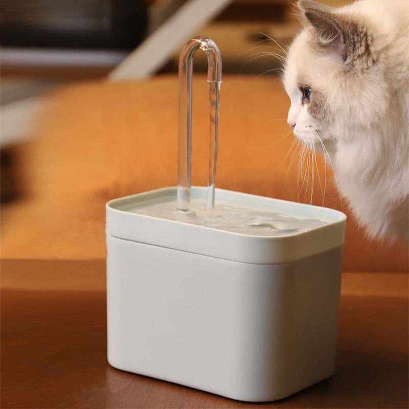 Auto Cat Water Fountain Dispenser-Wiggleez-Blue-USB-Wiggleez
