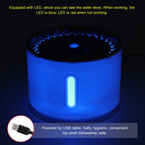 Automatic Cat Water Fountain with LED Lights-Wiggleez-White-Wiggleez
