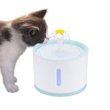 Automatic Cat Water Fountain with LED Lights-Wiggleez-White-Wiggleez