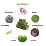 Biodegradable Eco Friendly Dog Waste Bag & Dispenser-Wiggleez-Black 16 rolls-Wiggleez