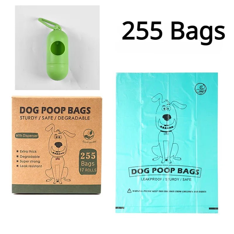 Biodegradable Ecofriendly Pet Waste Garbage Bag-Wiggleez-17 Rolls Holder blue-Wiggleez
