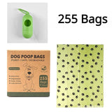 Biodegradable Ecofriendly Pet Waste Garbage Bag-Wiggleez-17 Rolls Holder paws-Wiggleez
