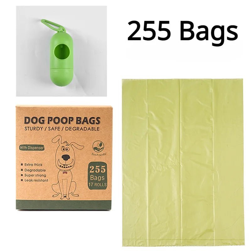 Biodegradable Ecofriendly Pet Waste Garbage Bag-Wiggleez-17 Rolls Holder plain-Wiggleez