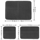 Cat Litter Waterproof Mat-Wiggleez-Black-30x30 cm-Wiggleez