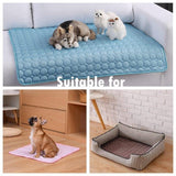 Cooling Dog Washable Mat-Wiggleez-Blue-XS 40x30 cm-Wiggleez
