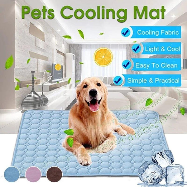 Cooling Dog Washable Mat-Wiggleez-Blue-XS 40x30 cm-Wiggleez