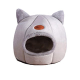 Cozy Cat Warm Round Bed-Wiggleez-Light Grey-M-Wiggleez