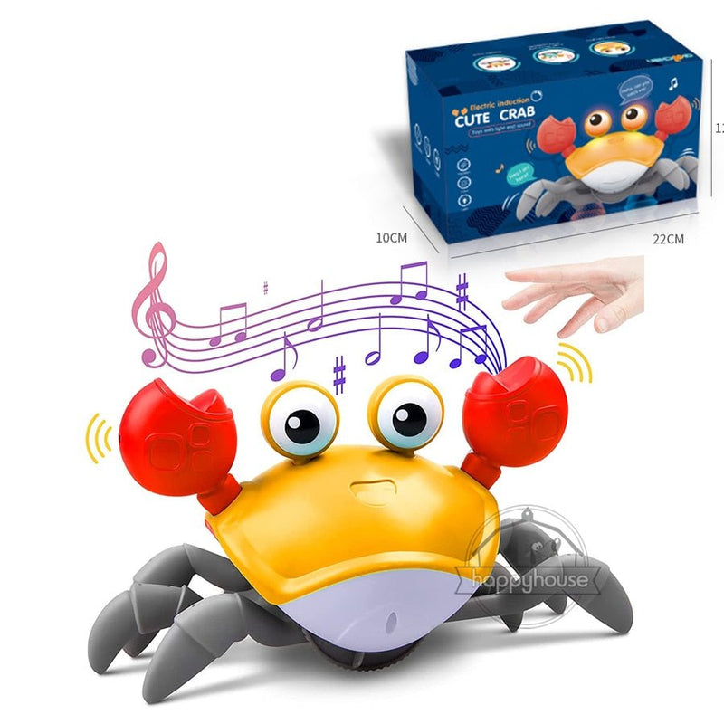 Crawling Crab Musical Toy Dogs Cats and Kids-Wiggleez-Green-Wiggleez