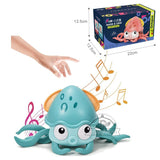 Crawling Octopus Musical Toy Dogs Cats and Kids-Wiggleez-Octopus-Blue-Wiggleez