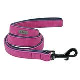 Custom Personalized Premium Leather Dog Collars & Leash Dogs-Wiggleez-Purple Leash-S-Wiggleez