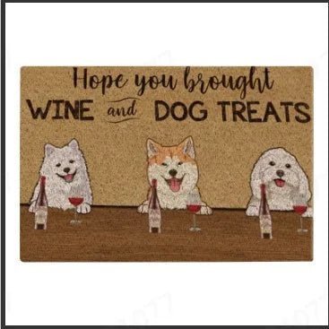 Customized Personalized Water Absorbing Cat and Dog Outdoor and Indoor Door Mat-Wiggleez-F-40cmx60cm-Wiggleez