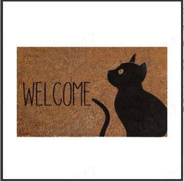 Customized Personalized Water Absorbing Cat and Dog Outdoor and Indoor Door Mat-Wiggleez-G-40cmx60cm-Wiggleez