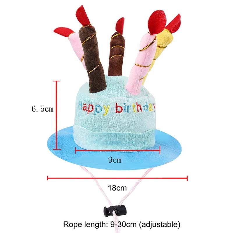 Cute Birthday Cake Dog Toy-Wiggleez-Birthday Hat-Wiggleez