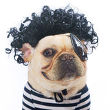 Cute Lion Wig for Cat and Small dogs-Wiggleez-Black Curl-M-Wiggleez