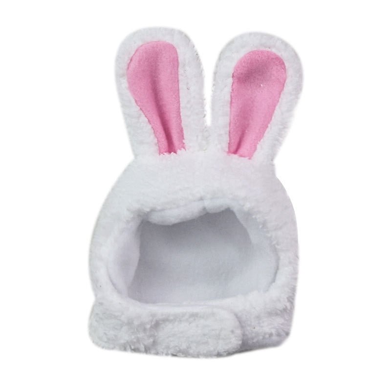 Cute Rabbit Ears Cap for Cats-Wiggleez-White-Wiggleez