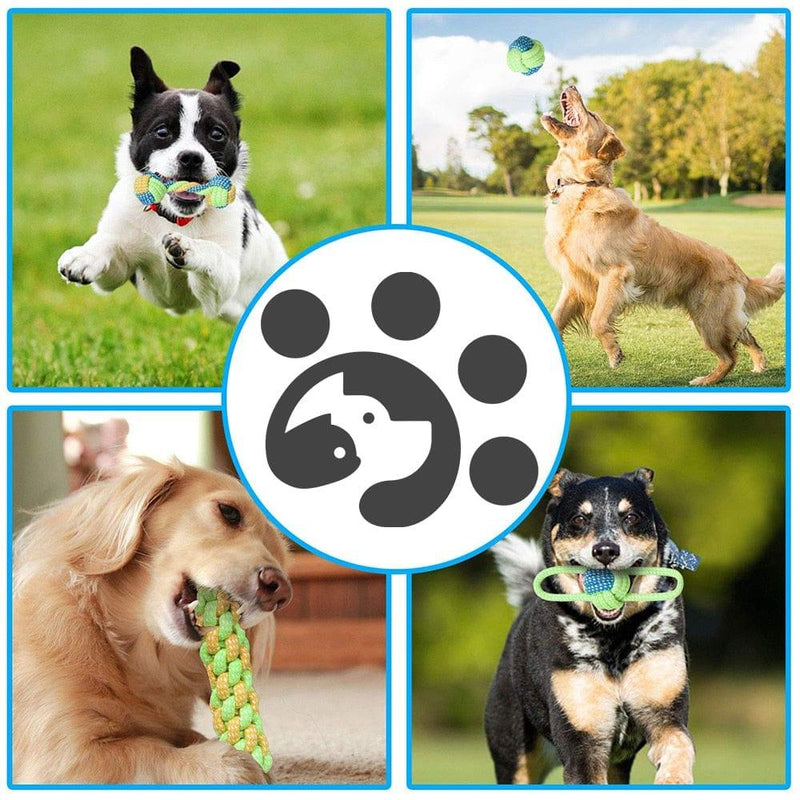 Dog Toy Rope Ball-Wiggleez-Style-A-Wiggleez