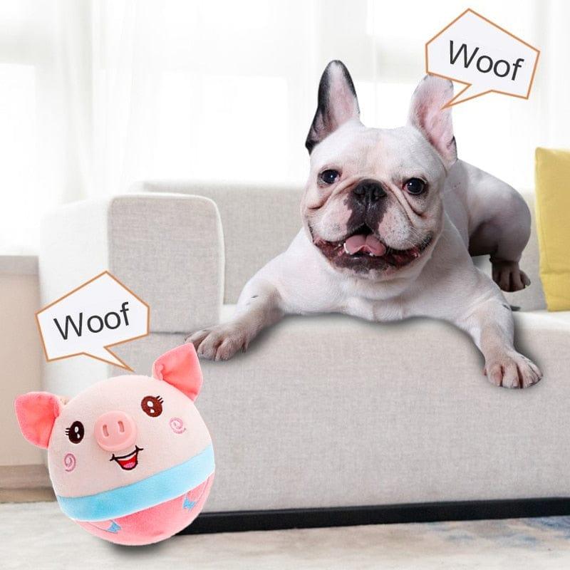 Electronic Bouncing Dog Toy Ball-Wiggleez-Pig-Wiggleez