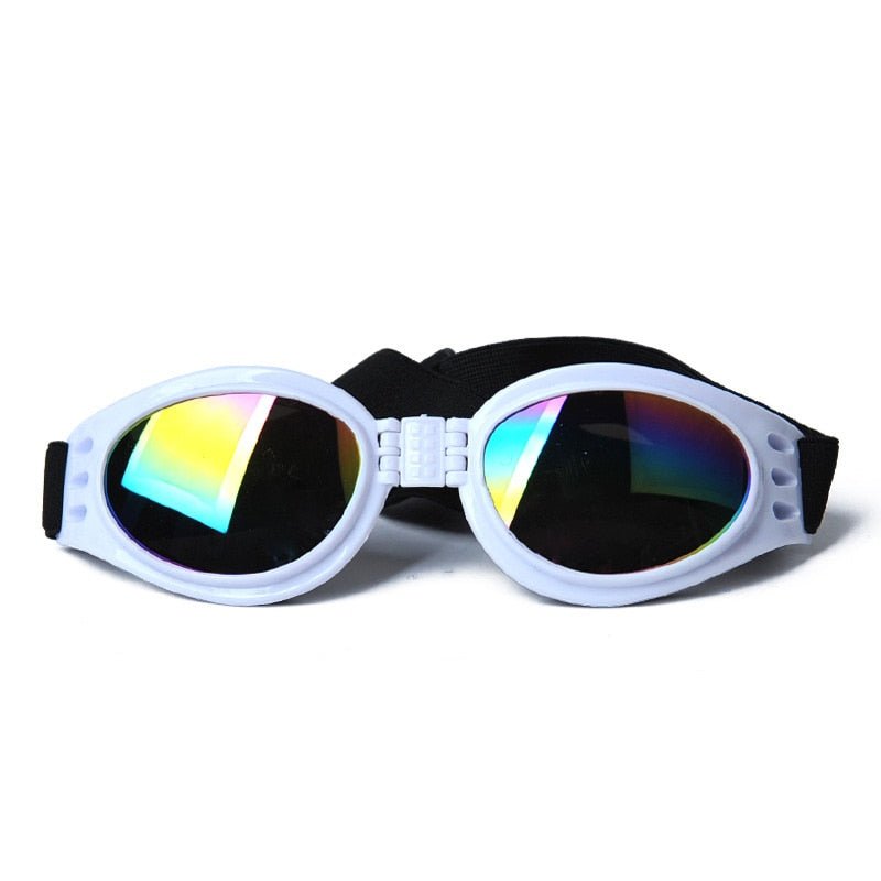 Fashion Dog Goggles-Wiggleez-White-Wiggleez