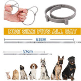 Flea Tick Prevention Collar For Dogs-Wiggleez-Grey-15 in-Wiggleez