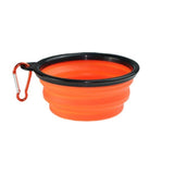 Folding Silicone Dog Bowl-Wiggleez-Orange-Wiggleez