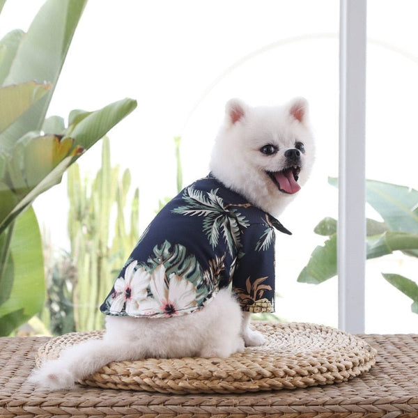 Hawaiian Style Summer Dog Shirts-Wiggleez-Red Pineapple-S-Wiggleez