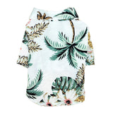 Hawaiian Style Summer Dog Shirts-Wiggleez-White Coconut tree-S-Wiggleez