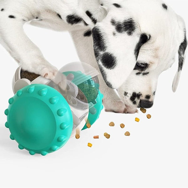 Interactive Dog Puzzle Toy Treat Dispenser Robot-Wiggleez-Green-Wiggleez