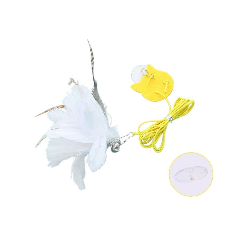 Interactive Hanging Cat Toy-Wiggleez-Dream catcher feathe-Wiggleez