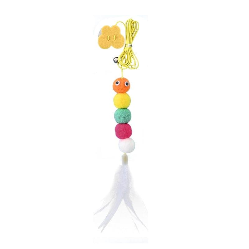 Interactive Hanging Cat Toy-Wiggleez-Feather Caterpillar1-Wiggleez