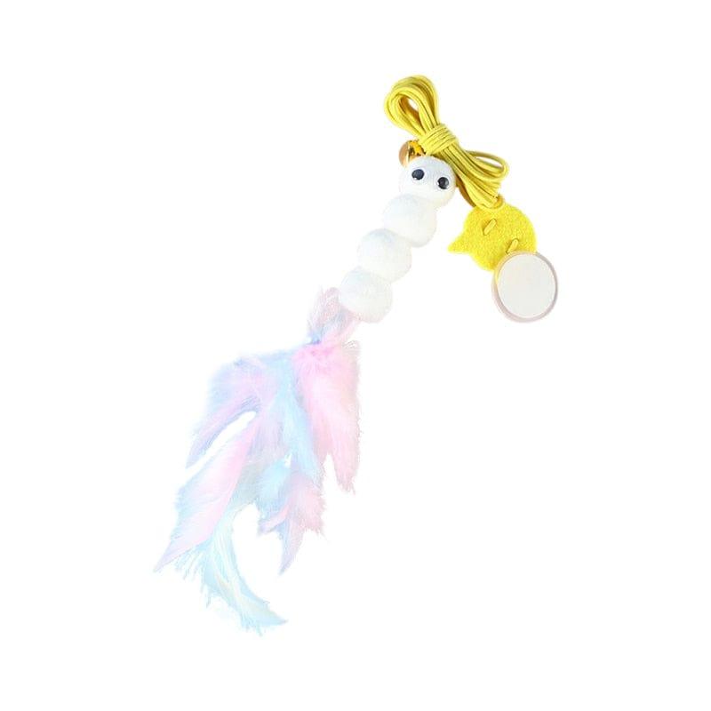 Interactive Hanging Cat Toy-Wiggleez-Feather Caterpillar4-Wiggleez