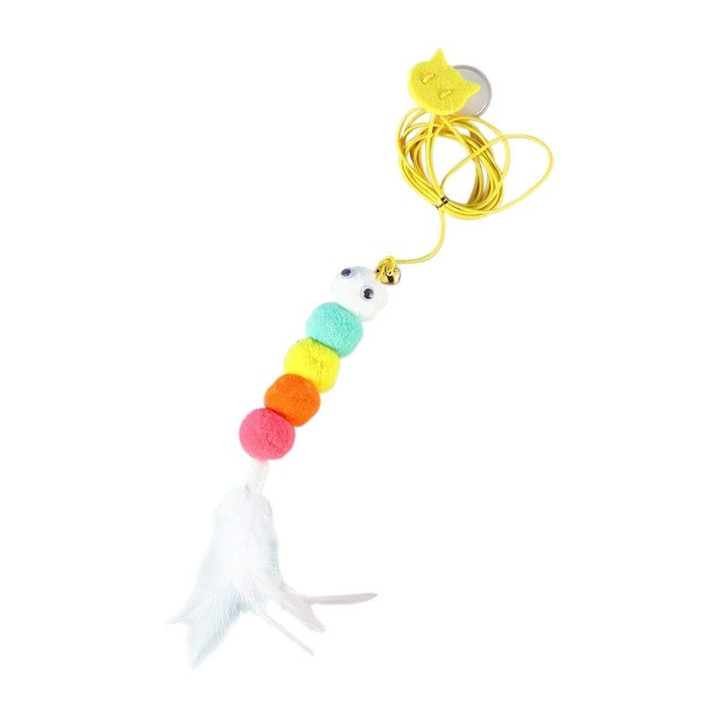 Interactive Hanging Cat Toy-Wiggleez-Feather Caterpillar5-Wiggleez