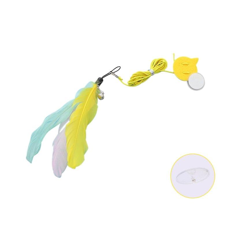 Interactive Hanging Cat Toy-Wiggleez-Macaron Feather-Wiggleez