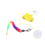 Interactive Hanging Cat Toy-Wiggleez-Rainbow caterpillar-Wiggleez