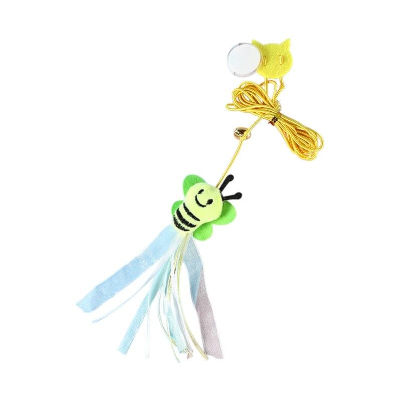 Interactive Hanging Cat Toy-Wiggleez-plush bee-Wiggleez