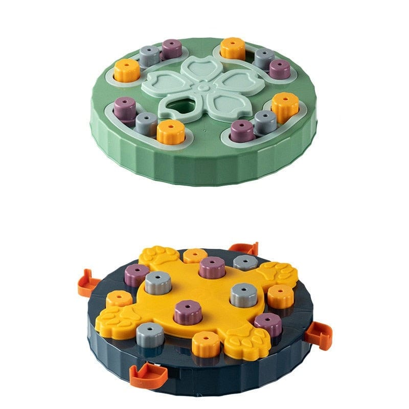 Interactive Pet Puzzle Toy Feeder-Wiggleez-Green-Wiggleez
