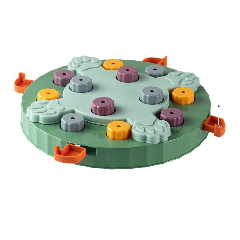 Interactive Pet Puzzle Toy Feeder-Wiggleez-Green-Wiggleez