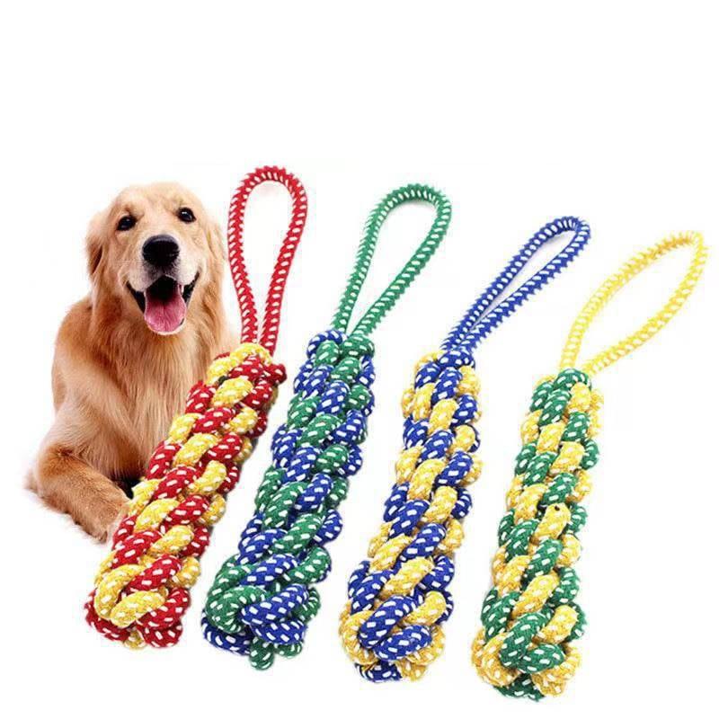 Knot Rope Chewing Toy For Dogs-Wiggleez-A 16cm-Wiggleez