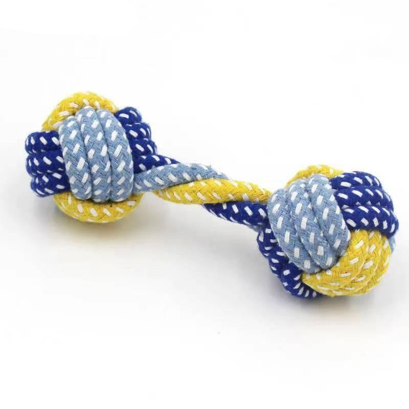 Knot Rope Chewing Toy For Dogs-Wiggleez-D 19x8cm-Wiggleez
