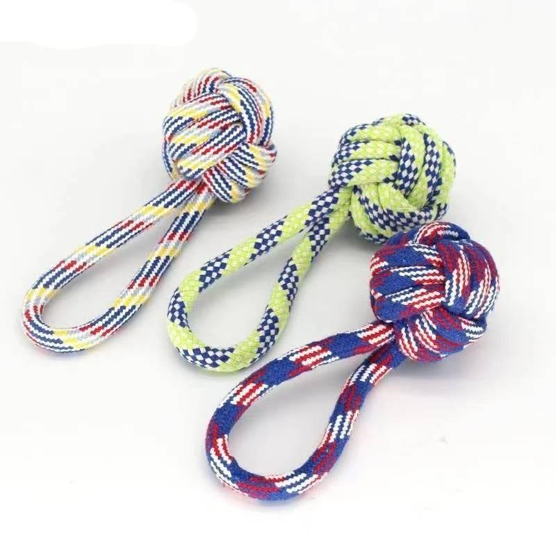 Knot Rope Chewing Toy For Dogs-Wiggleez-F 18cm-Wiggleez